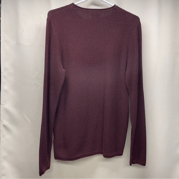 Jack & Jones crew neck jumper in burgundy - Picture 4 of 10